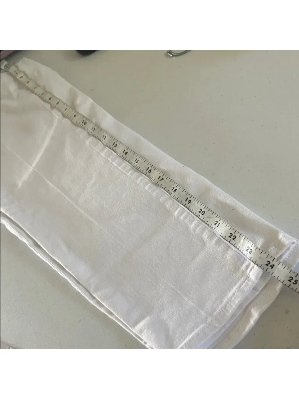 Women's Crisp White Straight Leg Jeans - Picture 8 of 9